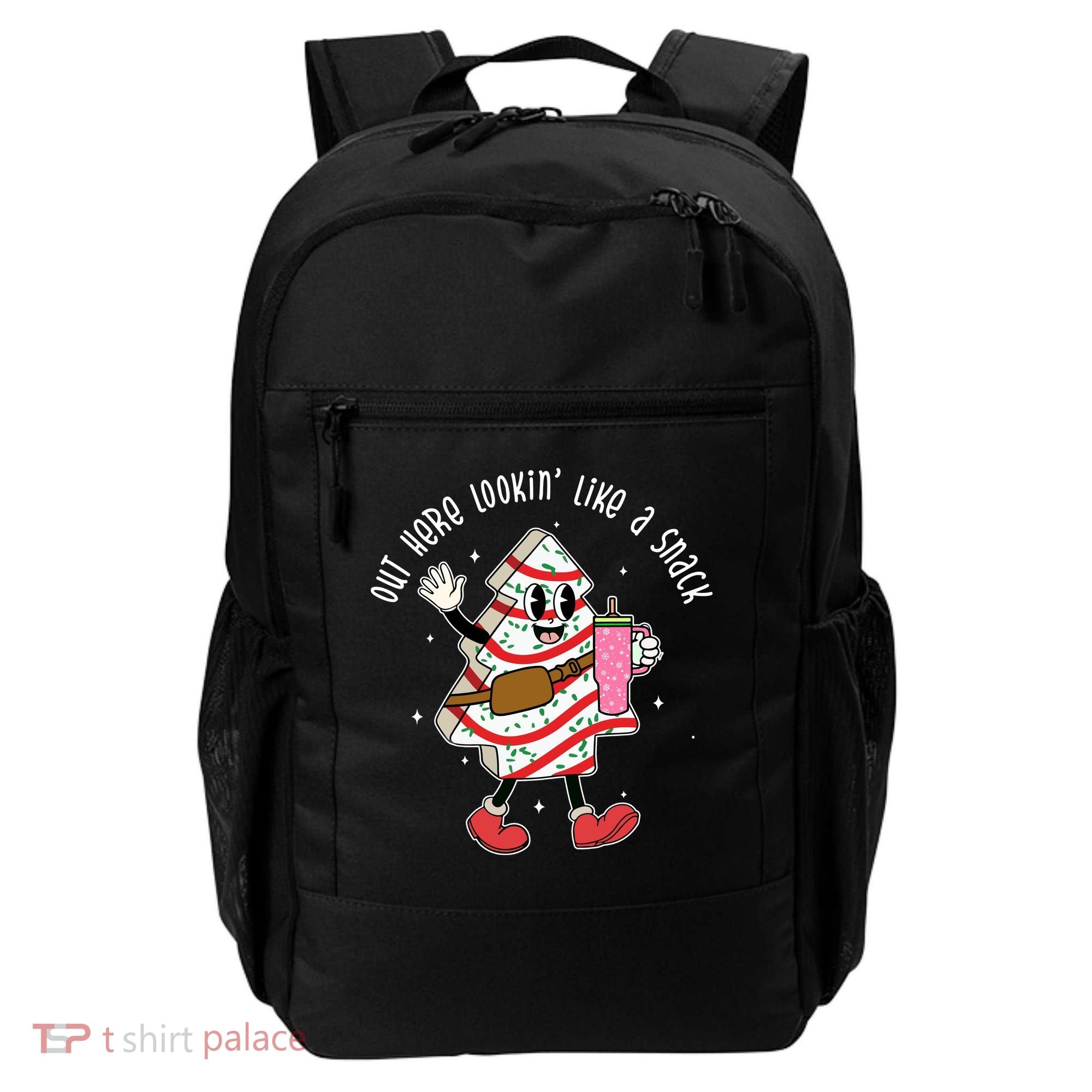 Out Here Lookin Like A Snack Christmas Funny Backpack