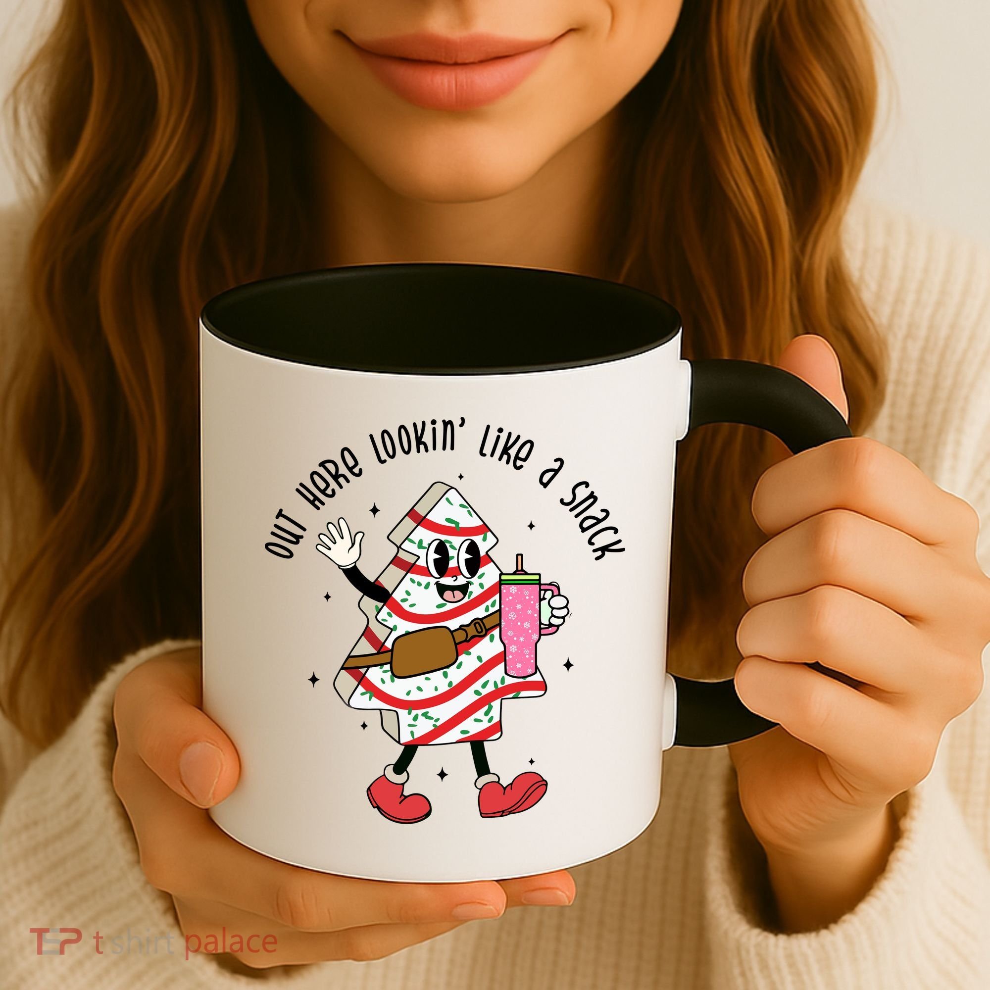 Out Here Lookin Like A Snack Christmas Funny Coffee Mug