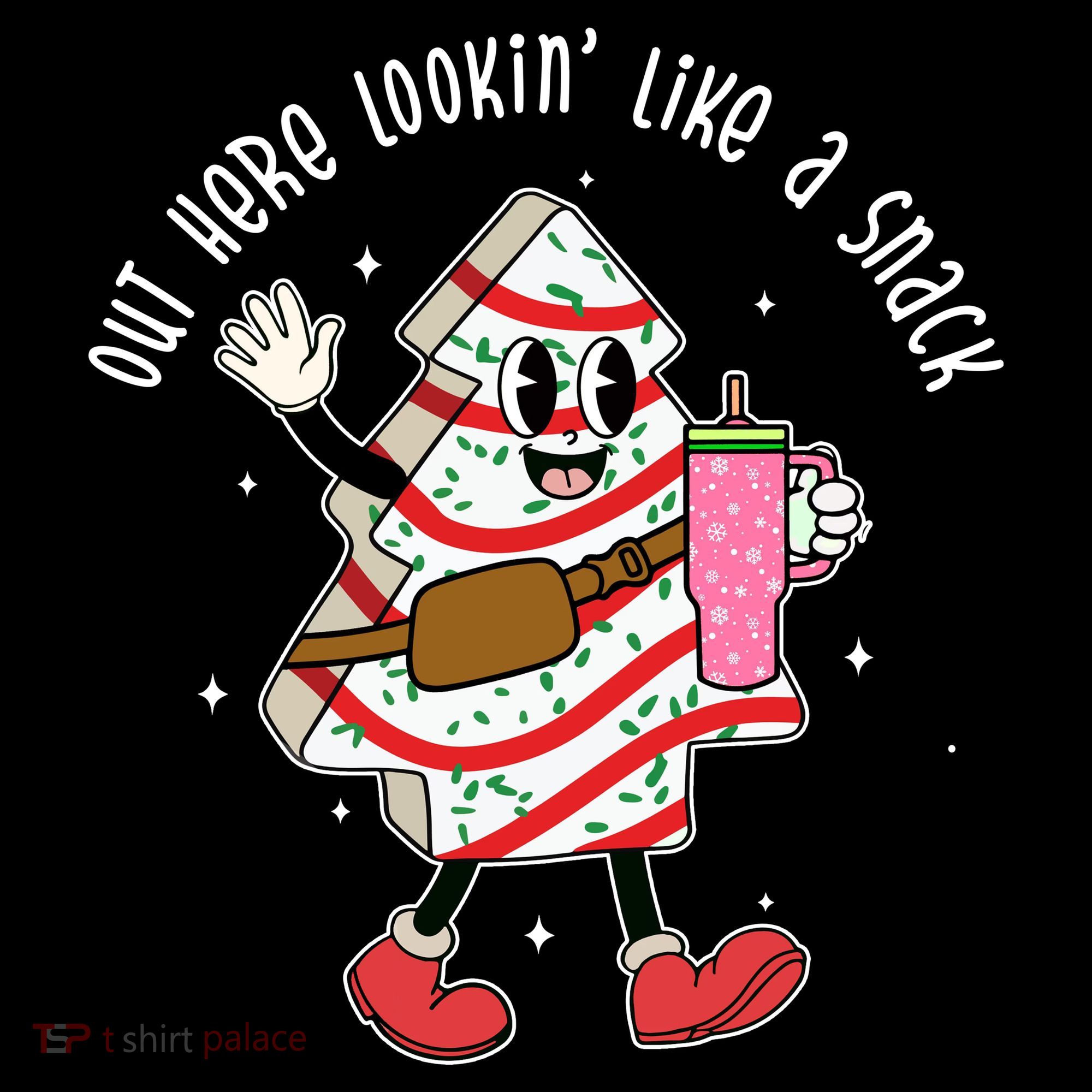 Out Here Lookin Like A Snack Christmas Funny Women's Hoodie