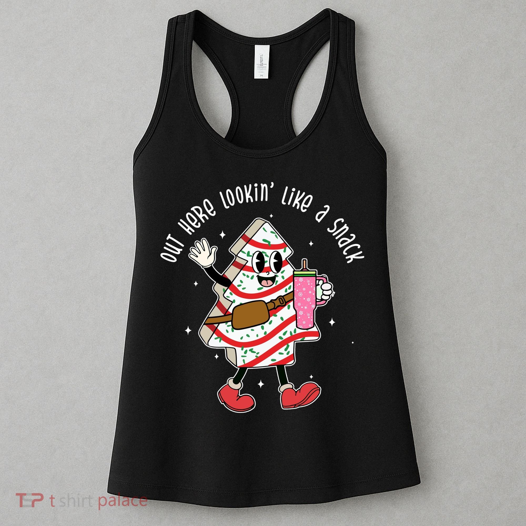 Out Here Lookin Like A Snack Christmas Funny Women's Tank Top