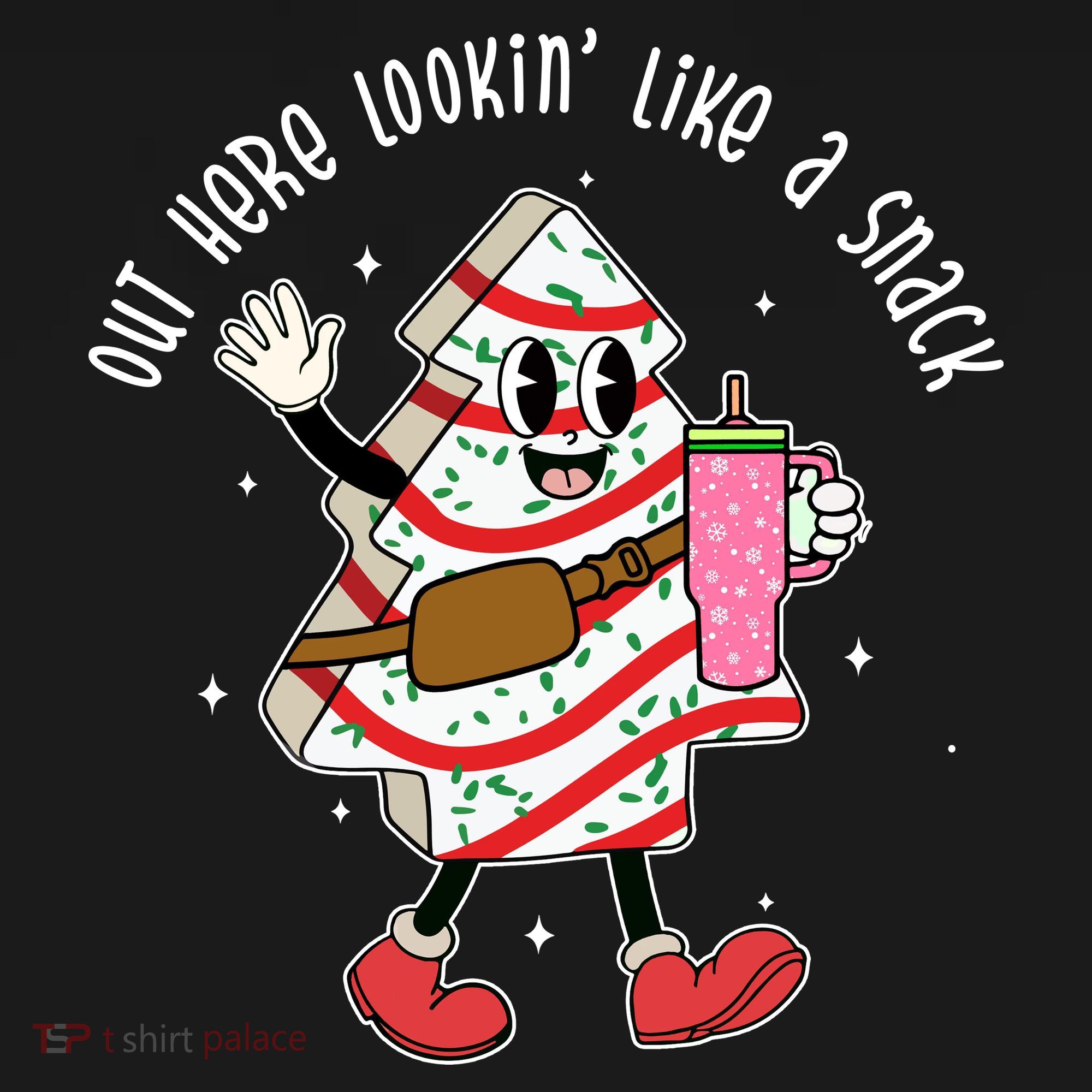 Out Here Lookin Like A Snack Christmas Funny Women's Tank Top