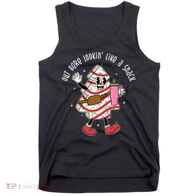 Out Here Lookin Like A Snack Christmas Funny Tank Top