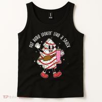 Out Here Lookin Like A Snack Christmas Funny Tank Top thumb 2