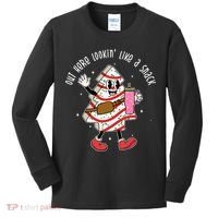 Out Here Lookin Like A Snack Christmas Funny Kids Long Sleeve Shirt thumb 0