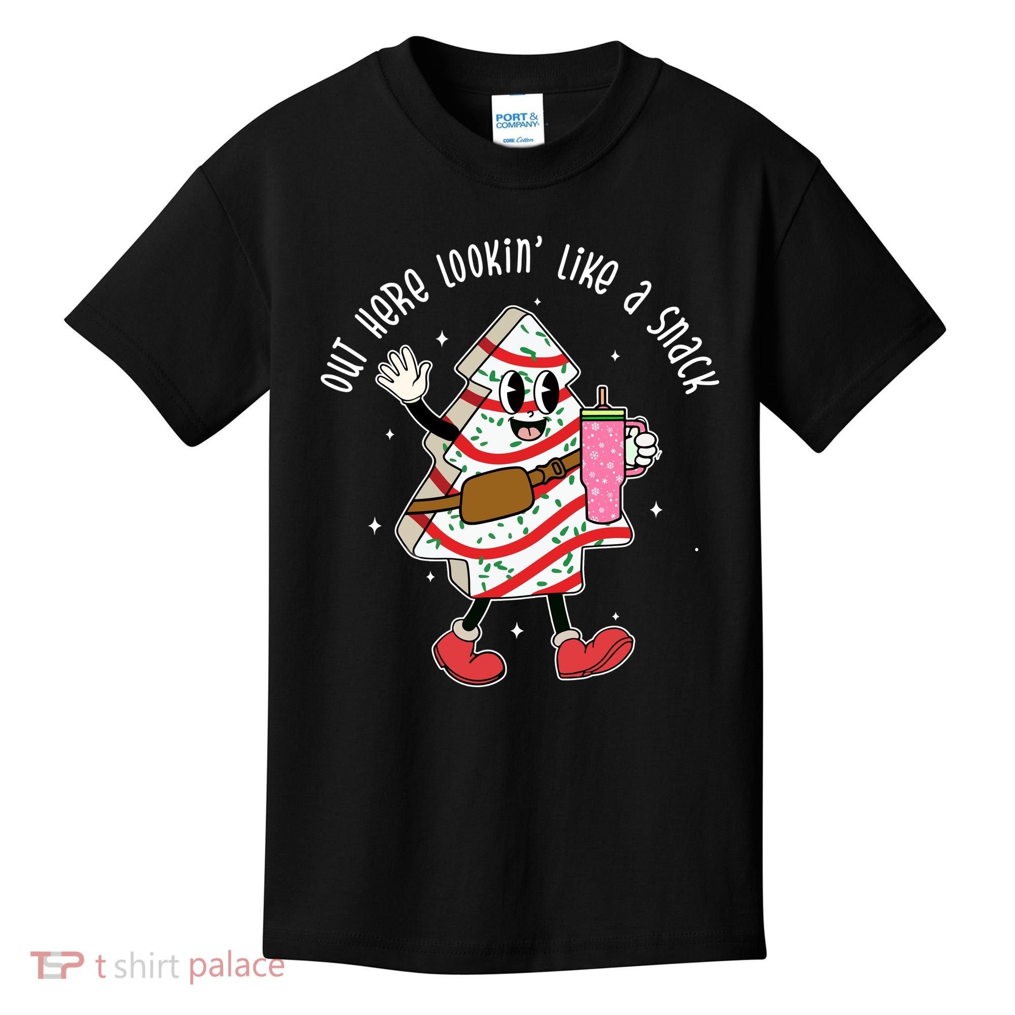 Out Here Lookin Like A Snack Christmas Funny Kids T-Shirt