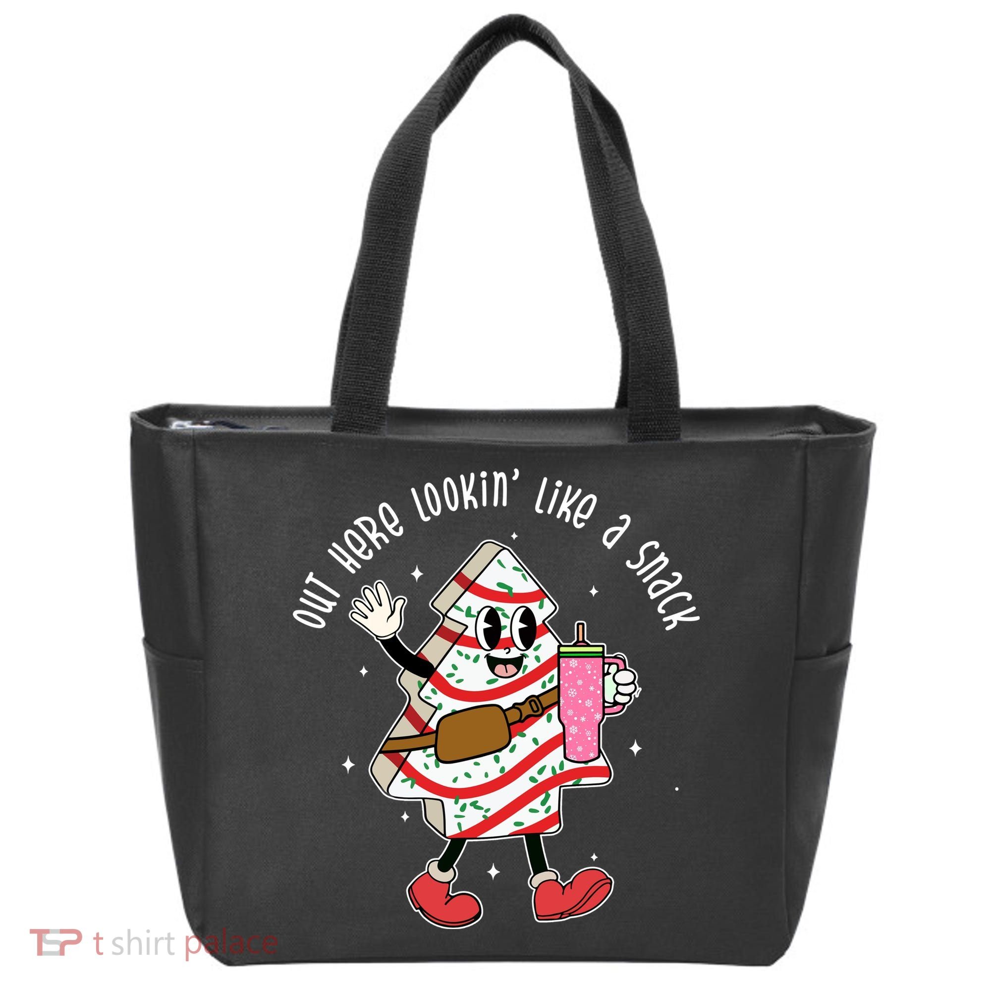 Out Here Lookin Like A Snack Christmas Funny Tote Bag