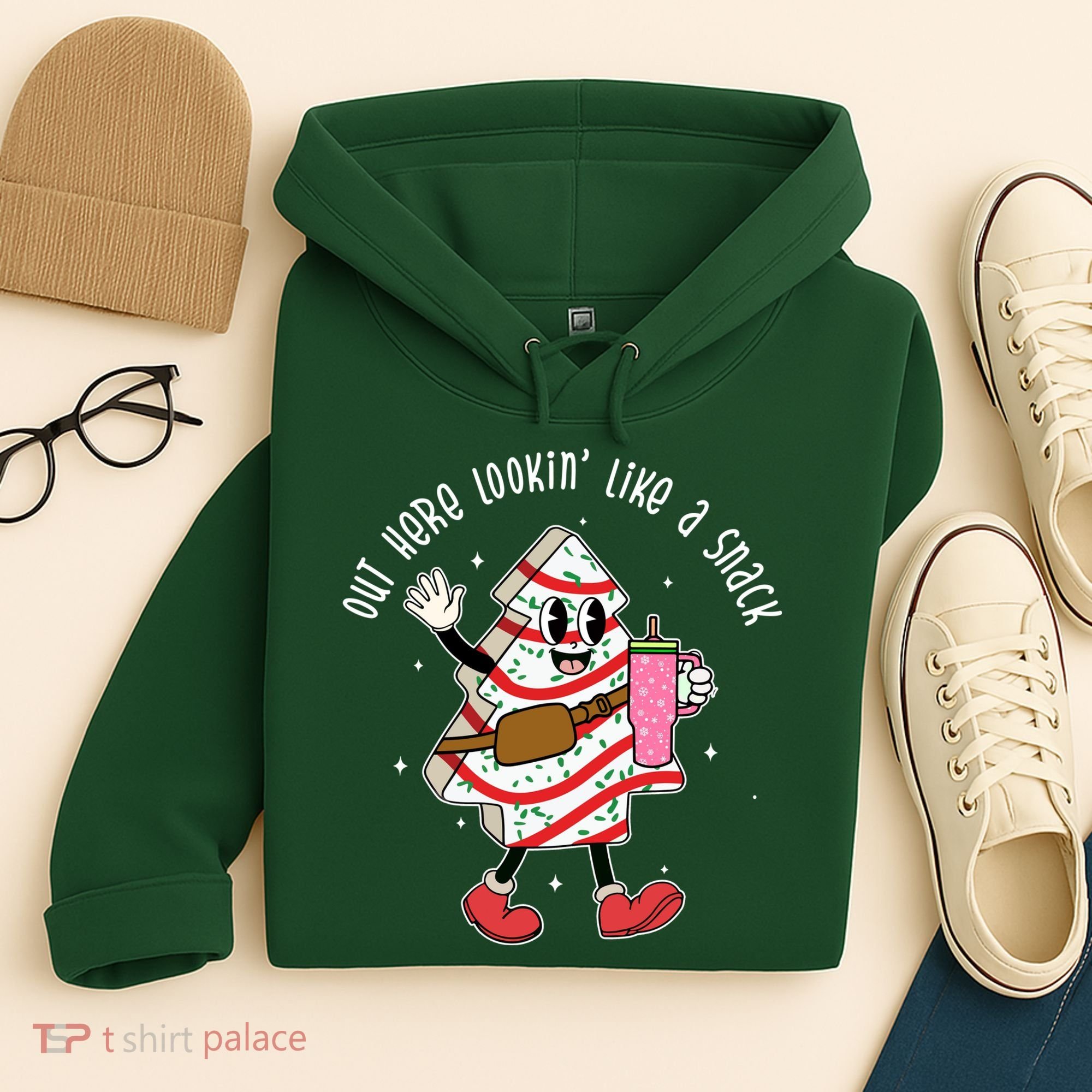 Out Here Lookin Like A Snack Christmas Funny Hoodie