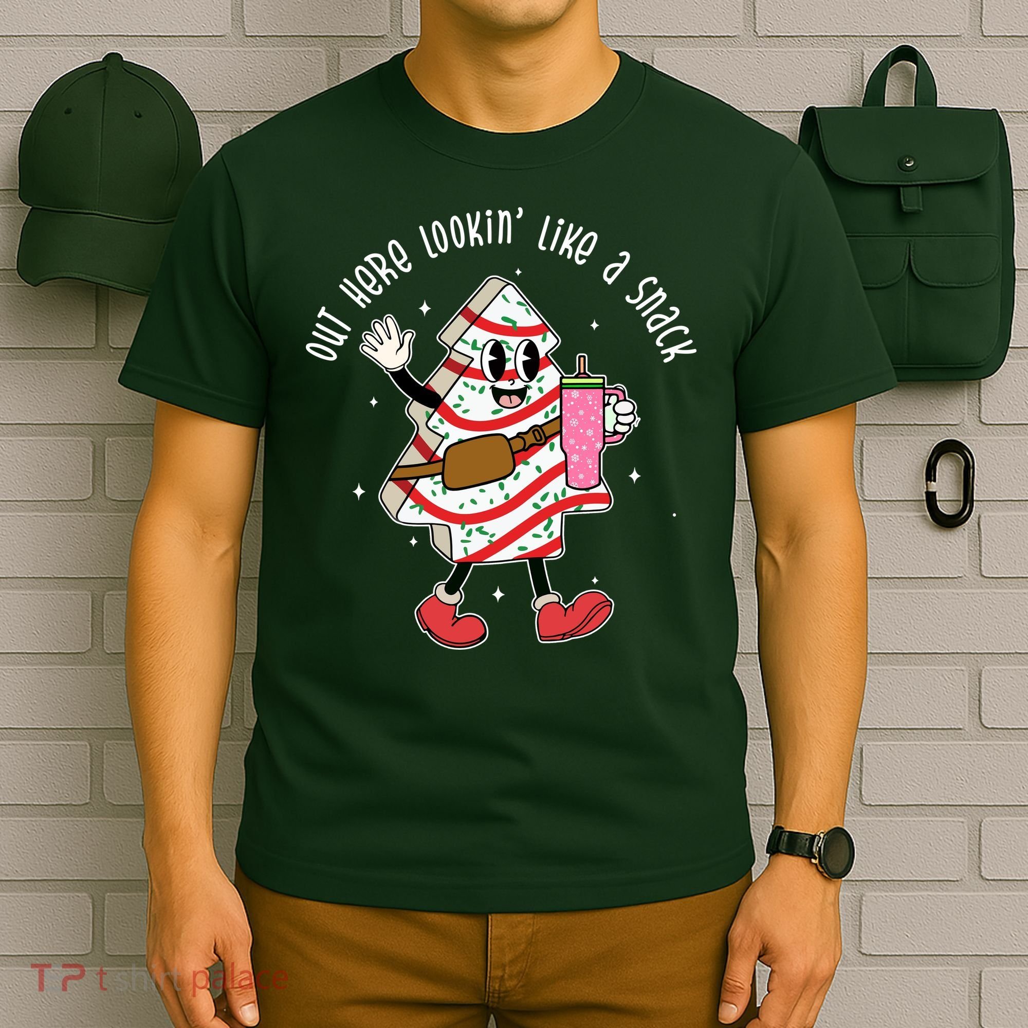 Out Here Lookin Like A Snack Christmas Funny T-Shirt