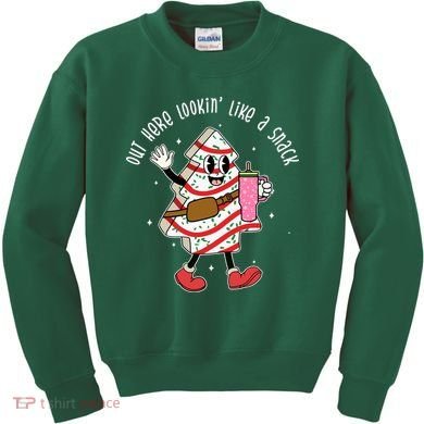 Out Here Lookin Like A Snack Christmas Funny Kids Sweatshirt