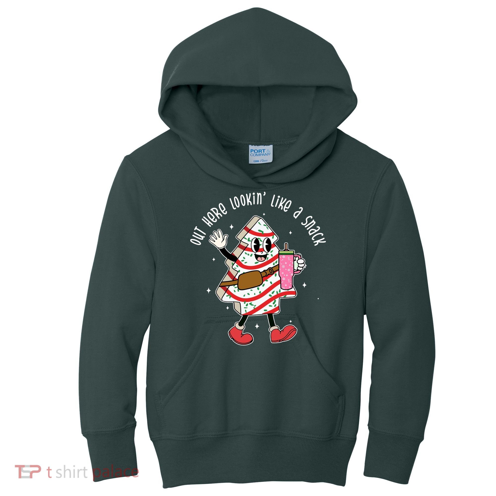 Out Here Lookin Like A Snack Christmas Funny Kids Hoodie