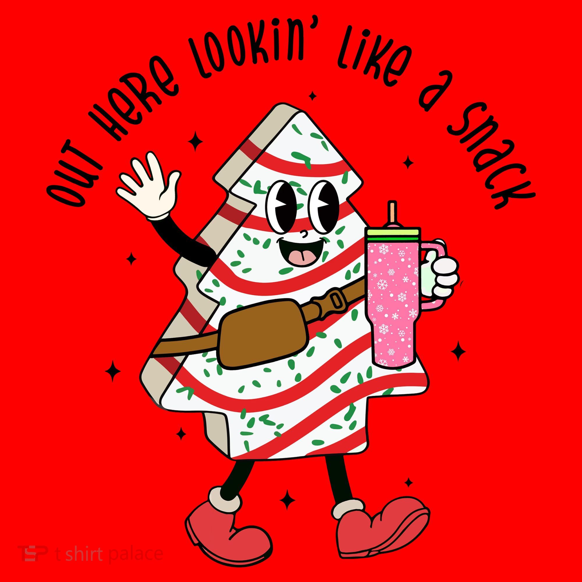 Out Here Lookin Like A Snack Christmas Funny Santa Hat