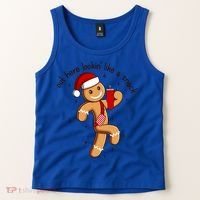 Out Here Lookin Like A Snack Boojee Gingerbread Christmas Funny Gift Tank Top thumb 2