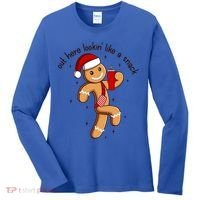 Out Here Lookin Like A Snack Boojee Gingerbread Christmas Funny Gift Women's Long Sleeve Shirt thumb 0