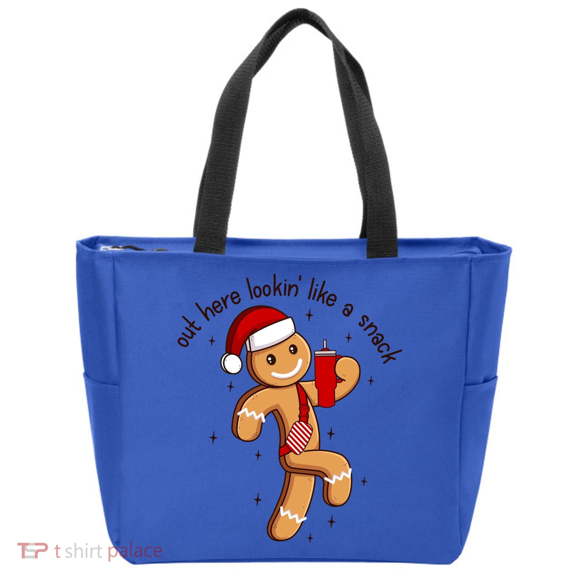 Out Here Lookin Like A Snack Boojee Gingerbread Christmas Funny Gift Tote Bag