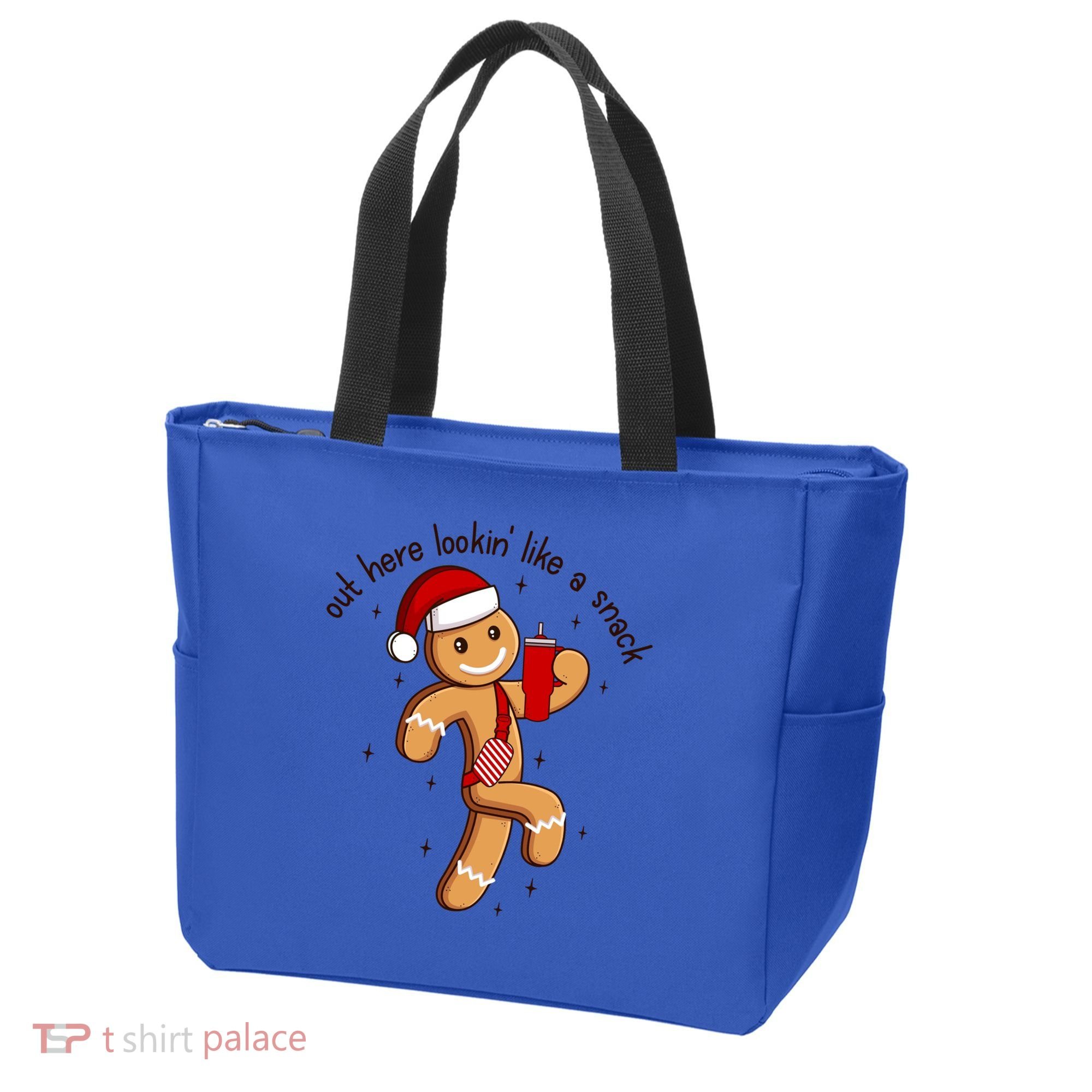 Out Here Lookin Like A Snack Boojee Gingerbread Christmas Funny Gift Tote Bag