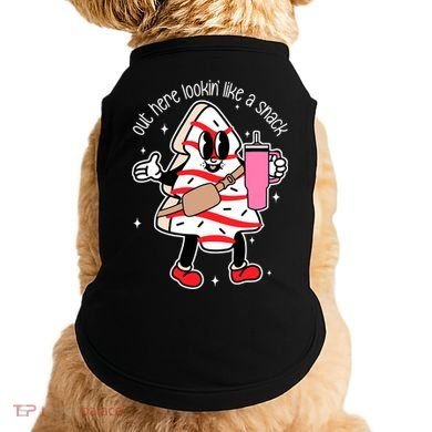 Out Here Looking Like A Snack Cute Boo Jee Xmas Trees Cakes Doggie Tank