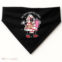 Out Here Looking Like A Snack Cute Boo Jee Xmas Trees Cakes USA-Made Doggie Bandana thumb 0