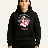 Out Here Looking Like A Snack Cute Boo Jee Xmas Trees Cakes Hoodie thumb 5