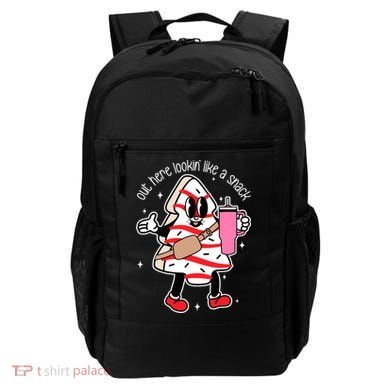 Out Here Looking Like A Snack Cute Boo Jee Xmas Trees Cakes Backpack