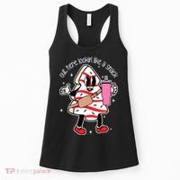 Out Here Looking Like A Snack Cute Boo Jee Xmas Trees Cakes Women's Tank Top thumb 0