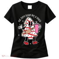 Out Here Looking Like A Snack Cute Boo Jee Xmas Trees Cakes Women's T-Shirt thumb 0