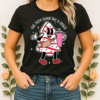 Out Here Looking Like A Snack Cute Boo Jee Xmas Trees Cakes Women's T-Shirt thumb 2