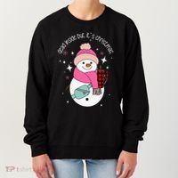 Out Here Looking Like A Snack Cute Boo Jee Xmas Snowman Women's Sweatshirt thumb 0