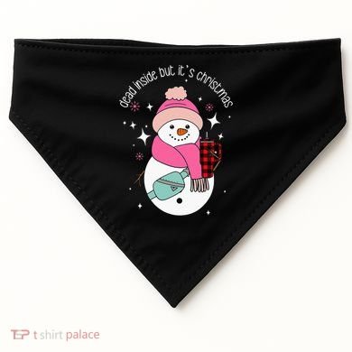 Out Here Looking Like A Snack Cute Boo Jee Xmas Snowman USA-Made Doggie Bandana
