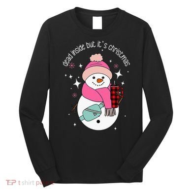 Out Here Looking Like A Snack Cute Boo Jee Xmas Snowman Long Sleeve Shirt