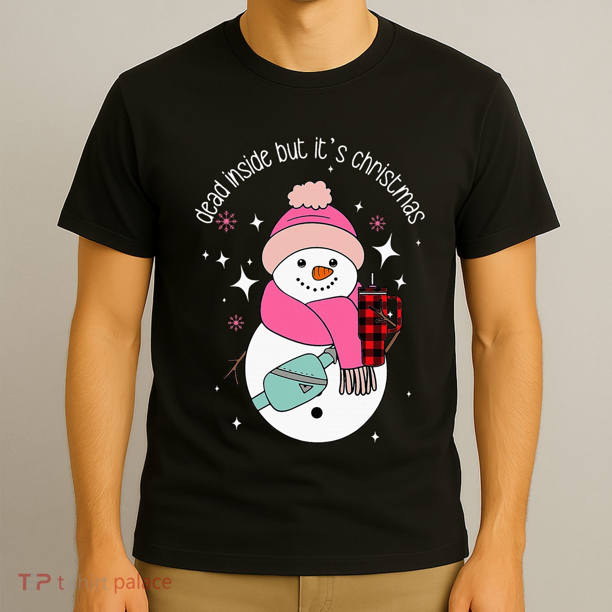 Out Here Looking Like A Snack Cute Boo Jee Xmas Snowman T-Shirt