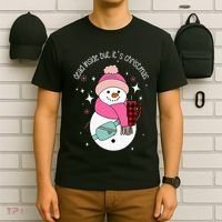 Out Here Looking Like A Snack Cute Boo Jee Xmas Snowman T-Shirt thumb 6
