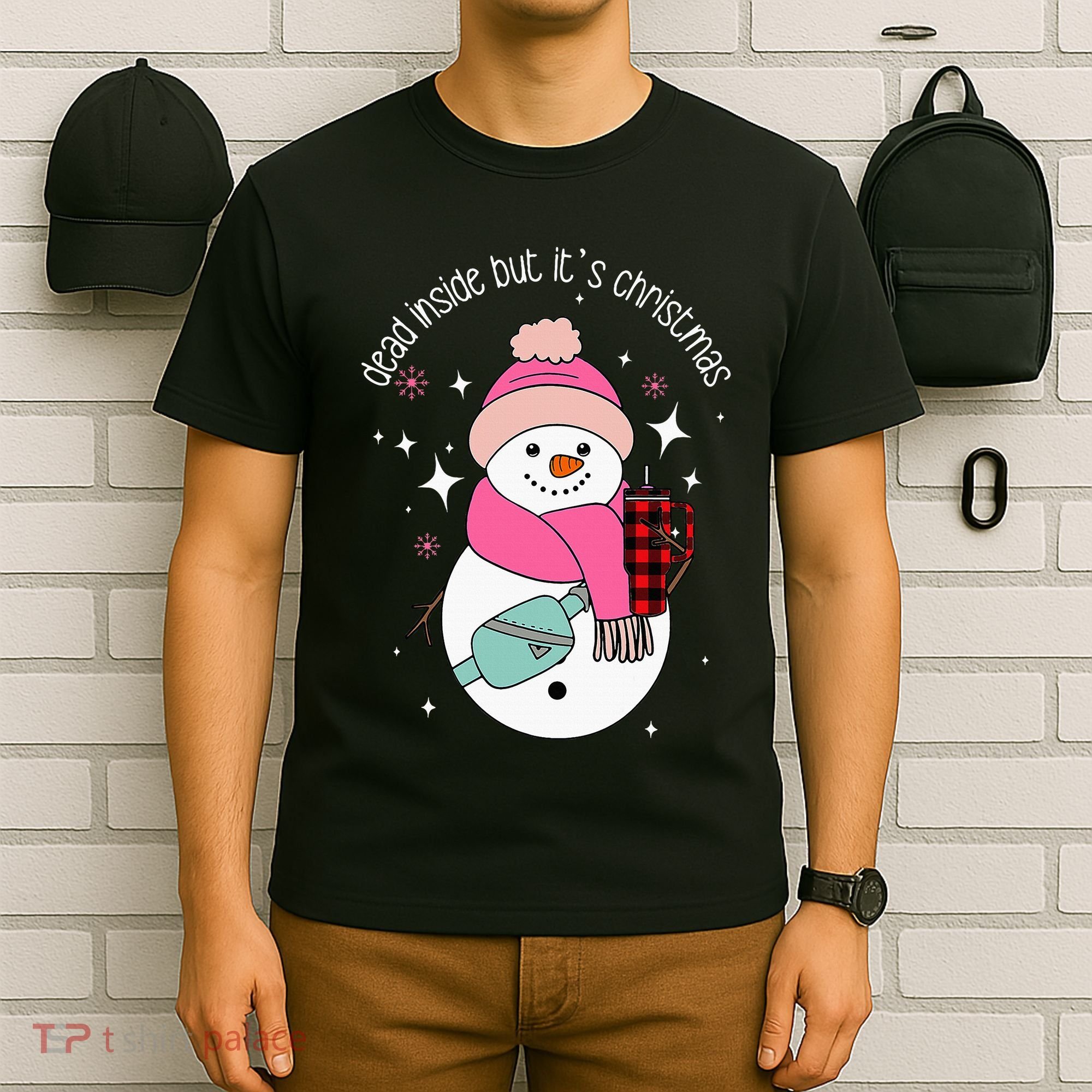 Out Here Looking Like A Snack Cute Boo Jee Xmas Snowman T-Shirt