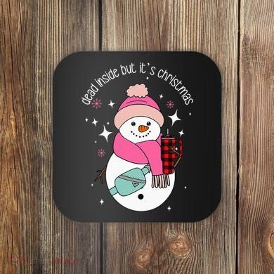Out Here Looking Like A Snack Cute Boo Jee Xmas Snowman Coaster