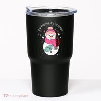 Out Here Looking Like A Snack Cute Boo Jee Xmas Snowman Tumbler thumb 0