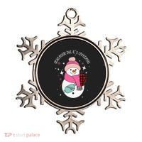 Out Here Looking Like A Snack Cute Boo Jee Xmas Snowman Ornament thumb 0