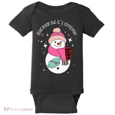 Out Here Looking Like A Snack Cute Boo Jee Xmas Snowman Baby Bodysuit