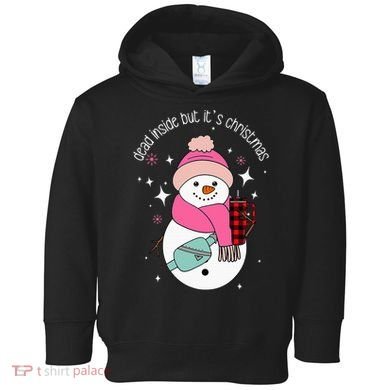 Out Here Looking Like A Snack Cute Boo Jee Xmas Snowman Toddler Hoodie