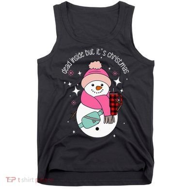 Out Here Looking Like A Snack Cute Boo Jee Xmas Snowman Tank Top