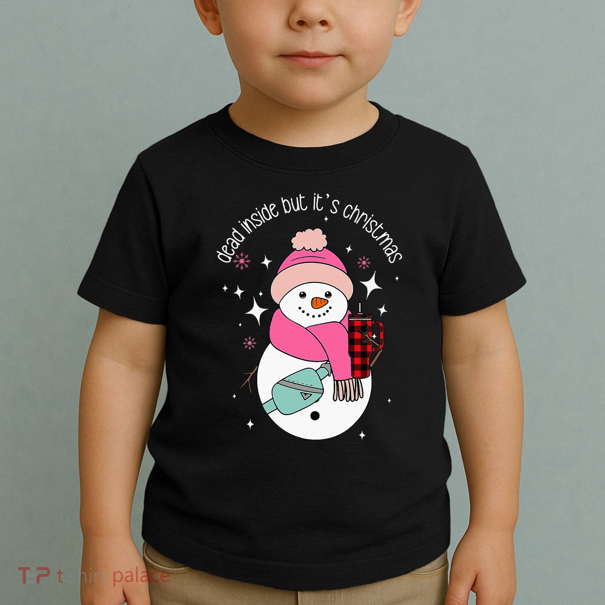 Out Here Looking Like A Snack Cute Boo Jee Xmas Snowman Toddler T-Shirt