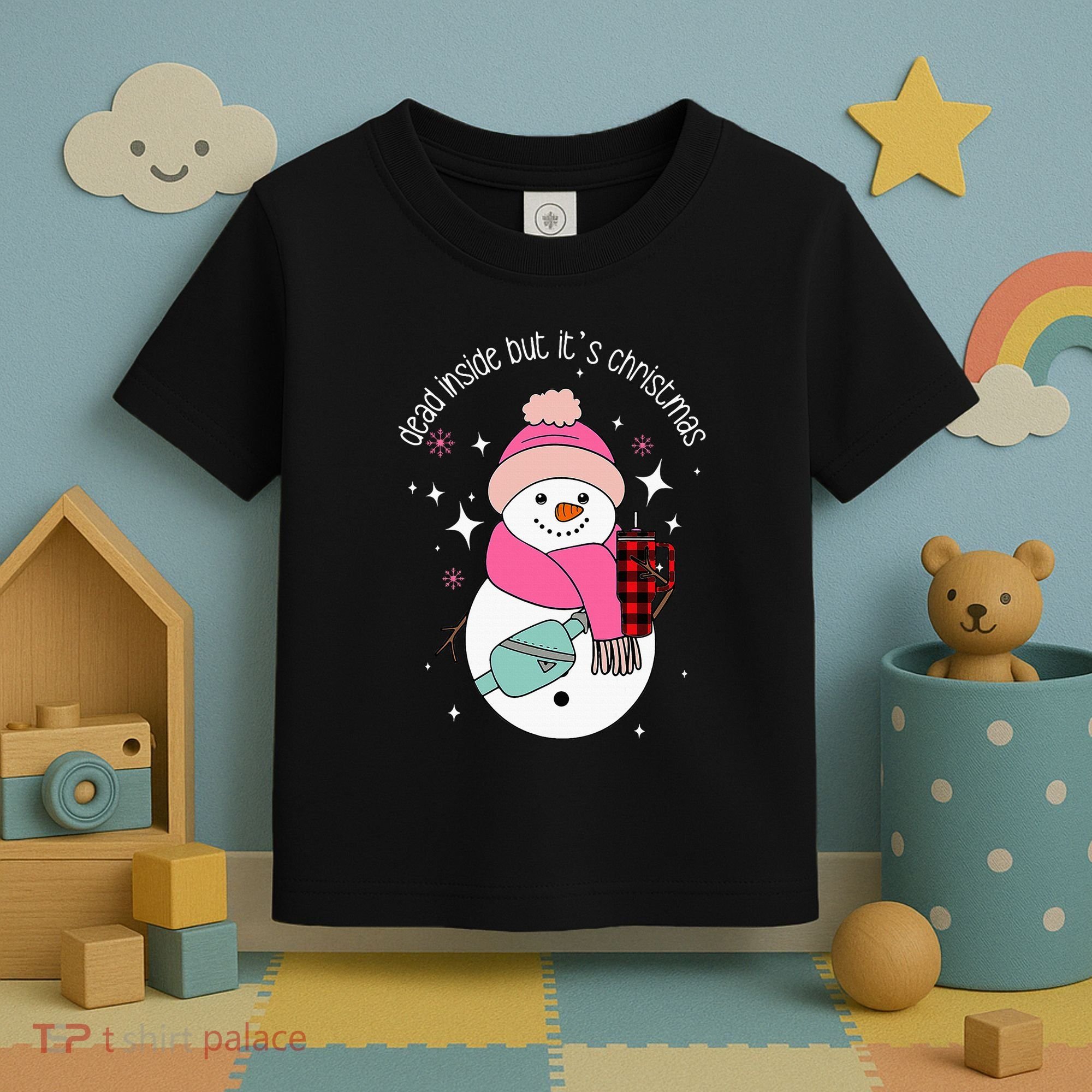 Out Here Looking Like A Snack Cute Boo Jee Xmas Snowman Toddler T-Shirt
