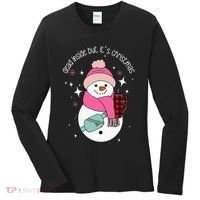 Out Here Looking Like A Snack Cute Boo Jee Xmas Snowman Women's Long Sleeve Shirt thumb 0