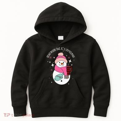 Out Here Looking Like A Snack Cute Boo Jee Xmas Snowman Kids Hoodie