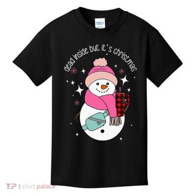 Out Here Looking Like A Snack Cute Boo Jee Xmas Snowman Kids T-Shirt