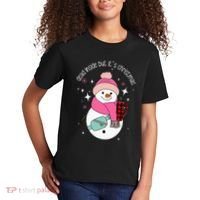 Out Here Looking Like A Snack Cute Boo Jee Xmas Snowman Kids T-Shirt thumb 2