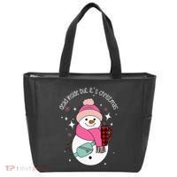 Out Here Looking Like A Snack Cute Boo Jee Xmas Snowman Tote Bag thumb 0