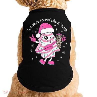 Out Here Looking Like A Snack Cute Boo Jee Xmas Trees Cakes  Doggie Tank