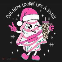 Out Here Looking Like A Snack Cute Boo Jee Xmas Trees Cakes  Ornament thumb 1