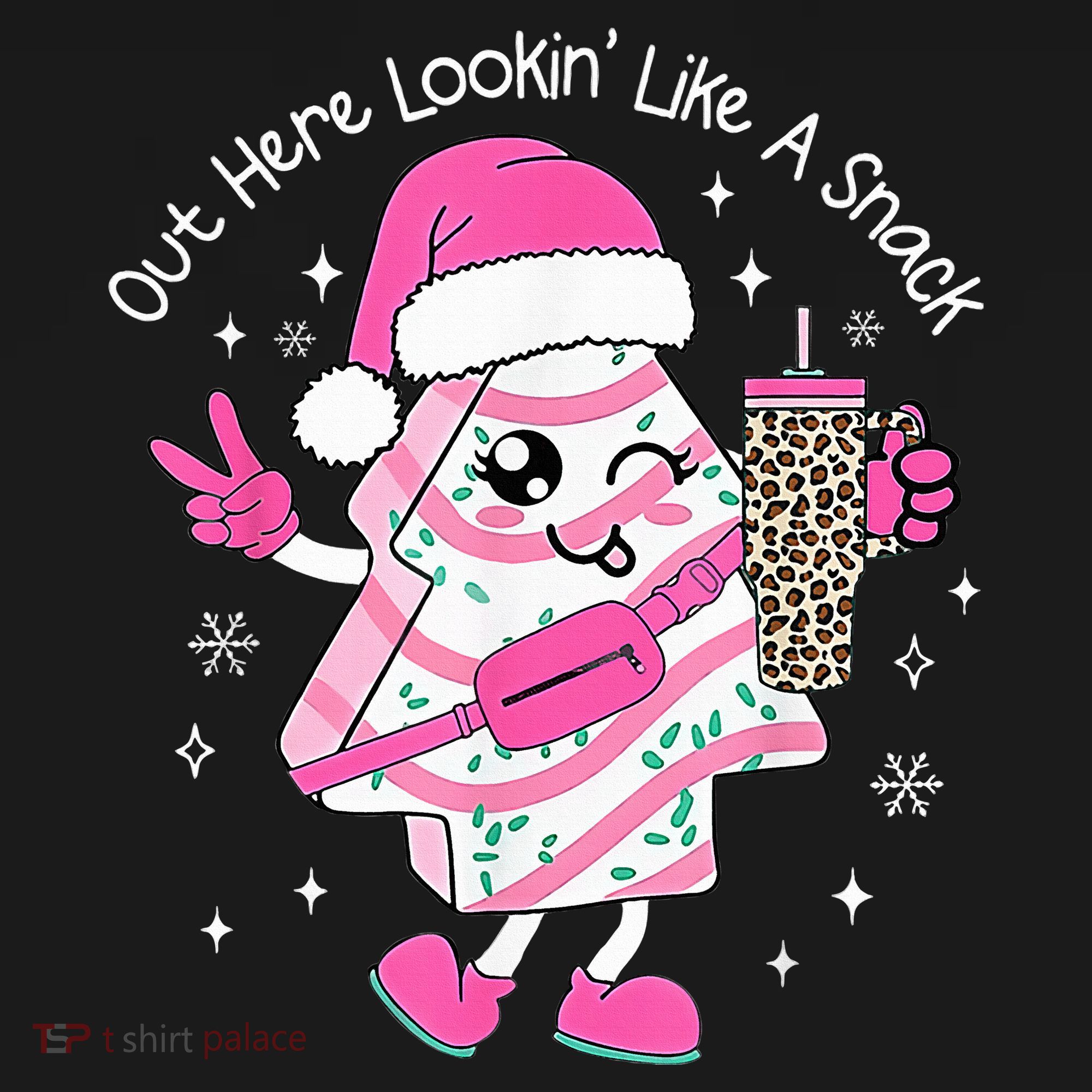 Out Here Looking Like A Snack Cute Boo Jee Xmas Trees Cakes  Ornament
