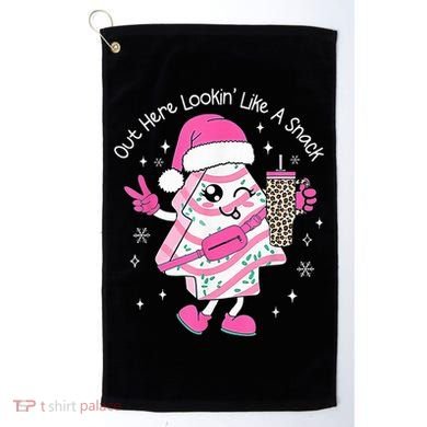Out Here Looking Like A Snack Cute Boo Jee Xmas Trees Cakes  Golf Towel
