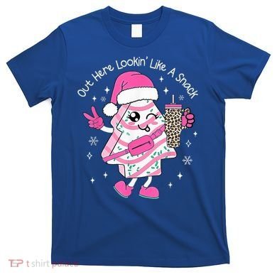 Out Here Looking Like A Snack Cute Boo Jee Xmas Trees Cakes  T-Shirt